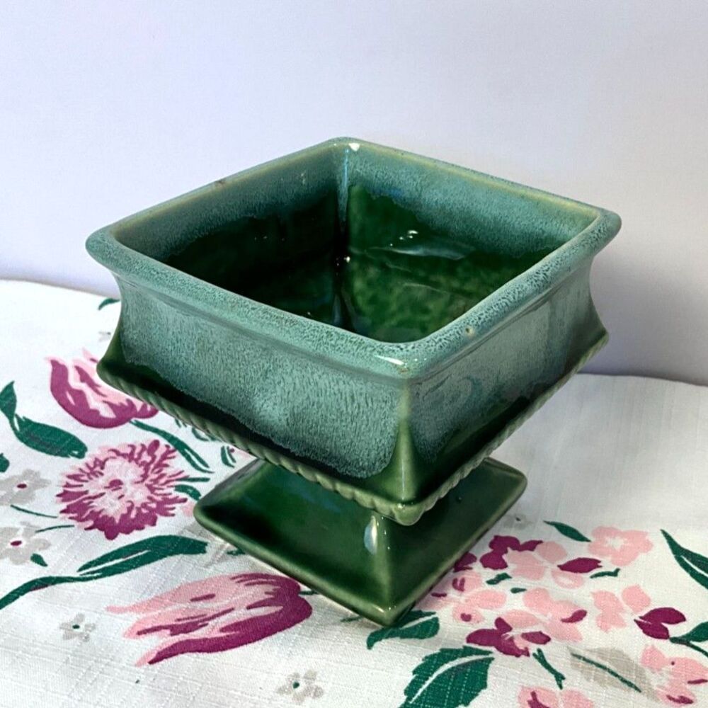 McCoy planter #3009 small square vintage planter MCM